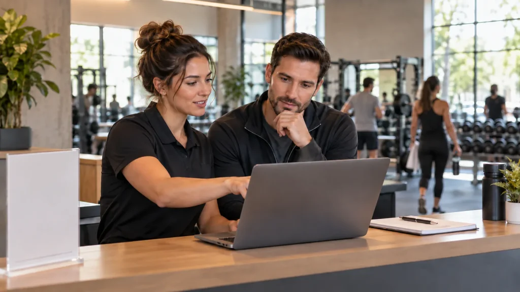 Equipo revisando cómo reactivar socios inactivos de un gimnasio